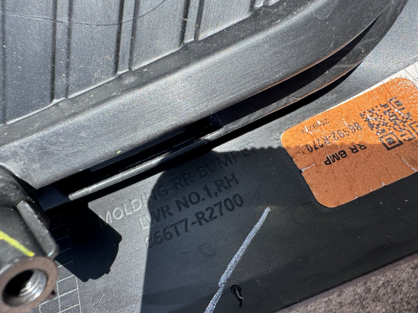 KIA SPORTAGE GT LINE MK5 2025-ON REAR BUMPER RIGHT MOLDING TRIM 86692-R2700