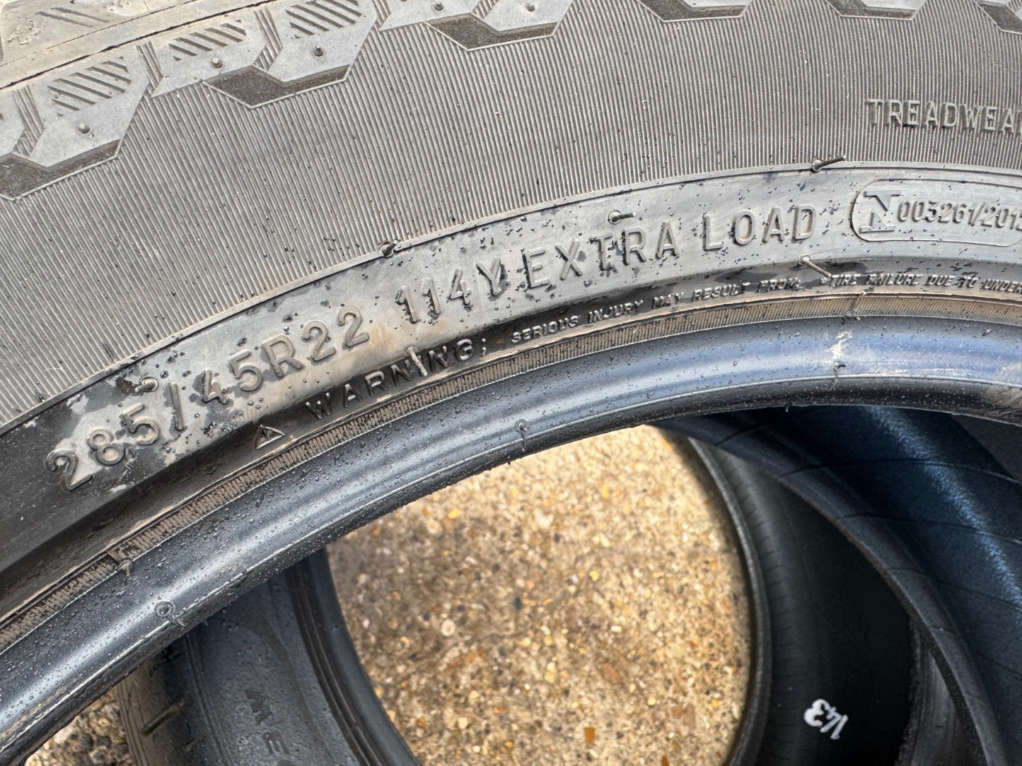 1x 285 45 22 Michelin Primacy All Season 114Y OEM - 5mm Silent LR Tyre