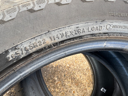 1x 285 45 22 Michelin Primacy All Season 114Y OEM - 5mm Silent LR Tyre