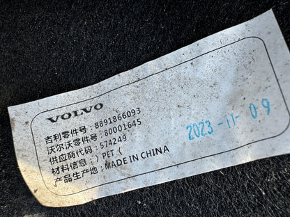 2023 Volvo EX30 rear left wheel arch liner 8891866093 80001645 574249