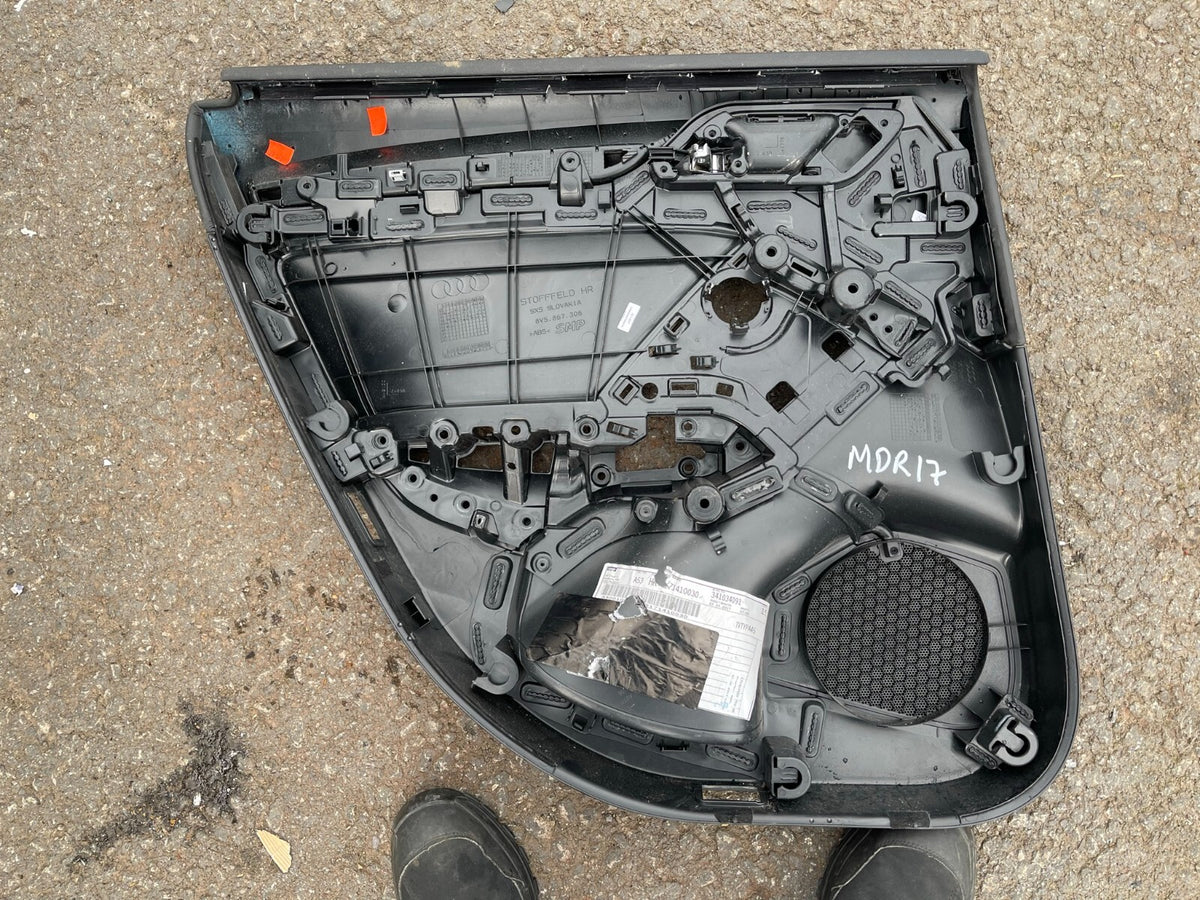 AUDI A3 S3 RS3 8V SALOON DRIVERS SIDE REAR DOOR CARD 8V5867306 FREE P&P