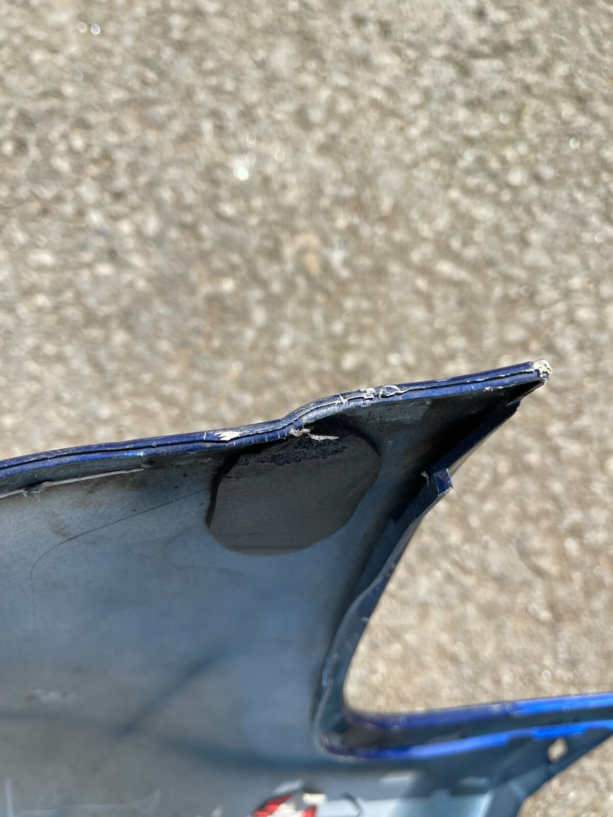 2015-2018 FORD FOCUS BUMPER BELAKANG WARNA BIRU. F1EB-17906-A