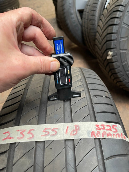 235 55 18 100V MICHELIN PRIMACY 4 Tread 5.24mm REPAIRED