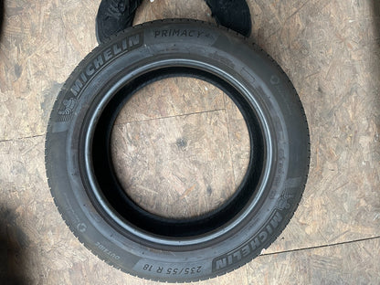 235 55 18 100V MICHELIN PRIMACY 4 Tread 5.24mm REPAIRED