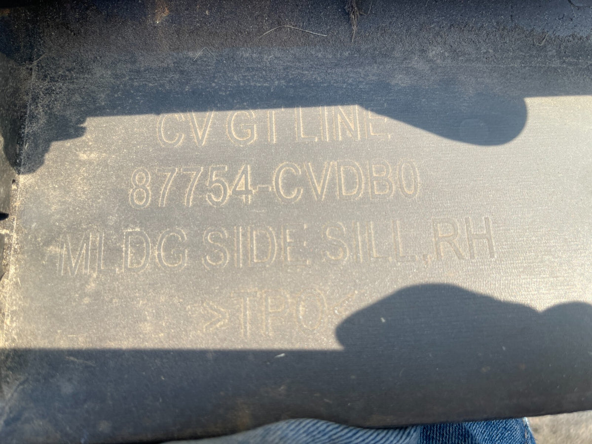 KIA EV6 CV Right Side Plastic Sideskirt Cover 87754-CVDB0 Electricity 168kw 2023