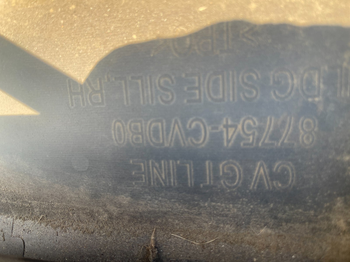 KIA EV6 CV Right Side Plastic Sideskirt Cover 87754-CVDB0 Electricity 168kw 2023