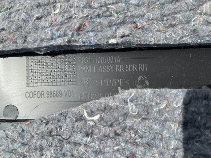 2021 Citroen C1 / TOYOTA AYGO AB40 door card panel trim 67630-0H040 Right Rear