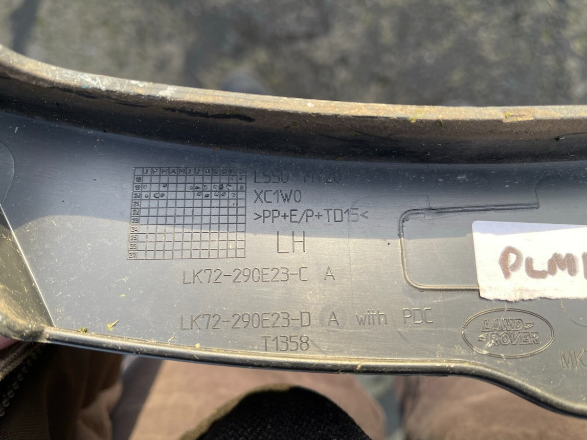 LAND ROVER DISCOVERY 2020 REAR LEFT WHEEL ARCH TRIM FK72290E23DA WITH PDC