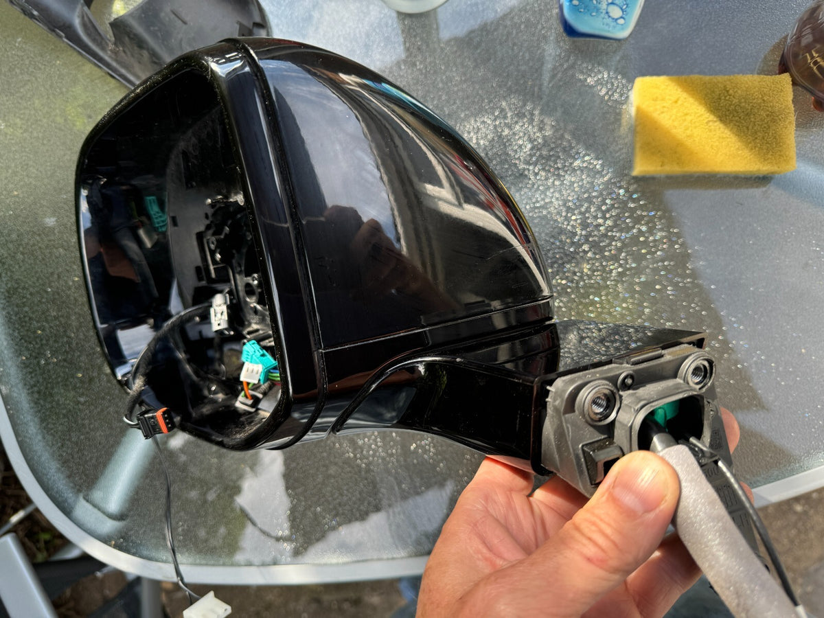 Jaguar left hand door mirror for parts/rebuild