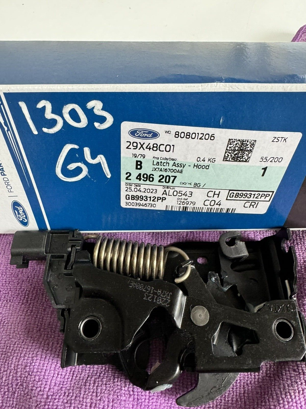 原廠全新 JX7A16700AE 引擎蓋鎖 / 適用於 FORD FOCUS *