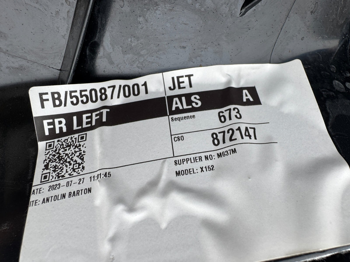 2022 X152 JAGUAR F-TYPE LH PASSENGER SIDE 'A柱' 內飾板 EX5303513C