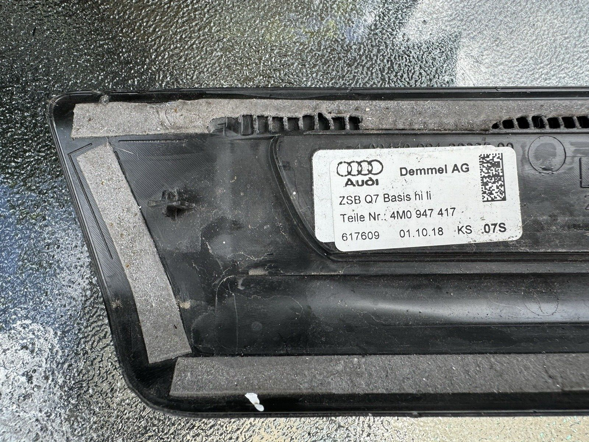 Audi Q7 2018 Nsr Passengers Rear Left Sill Trim Cover 4M0947417