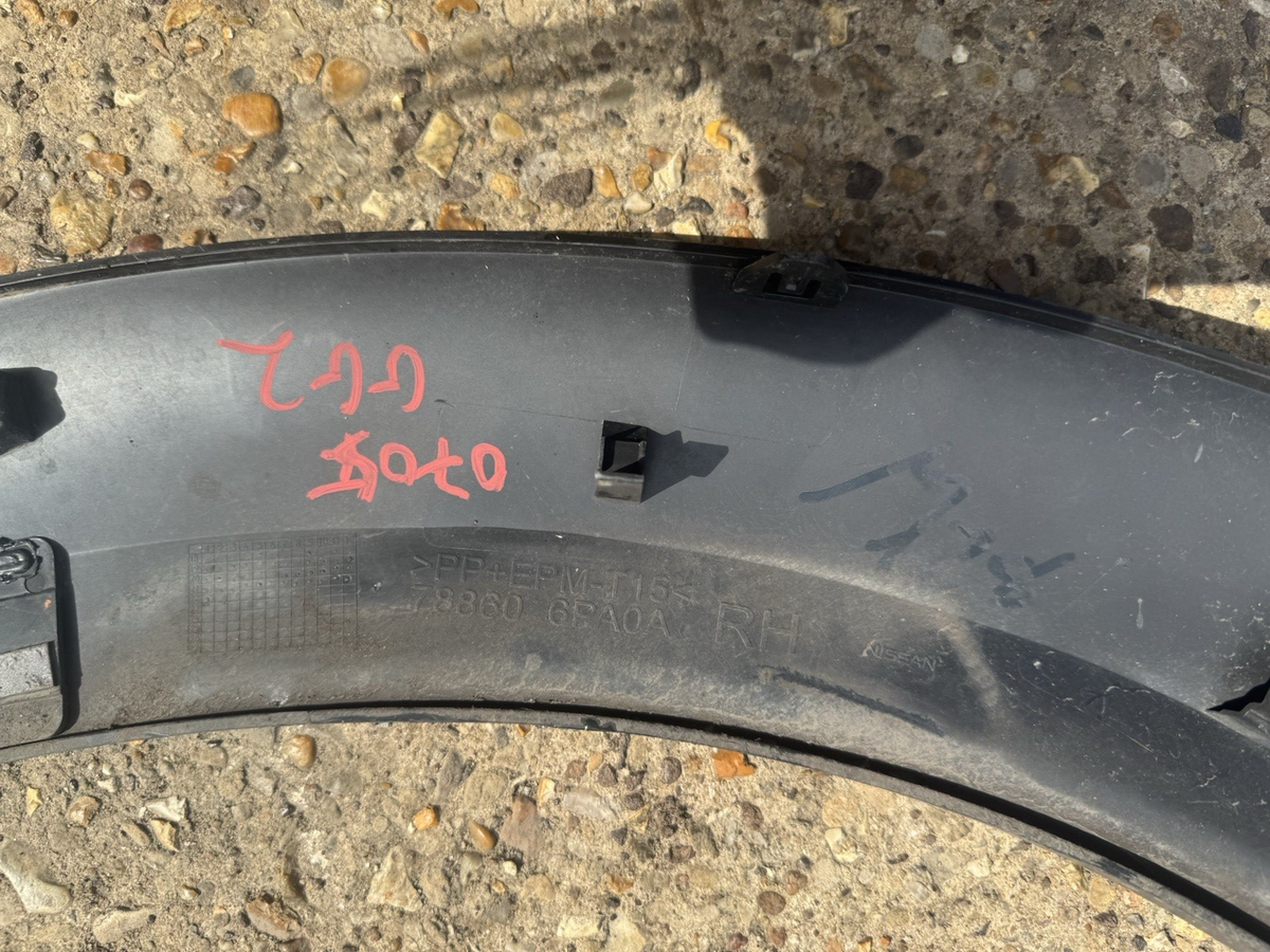 NISSAN JUKE F16 2018-2024 DRIVER SIDE REAR WHEEL ARCH TRIM MOULDING 78860 6PA0A