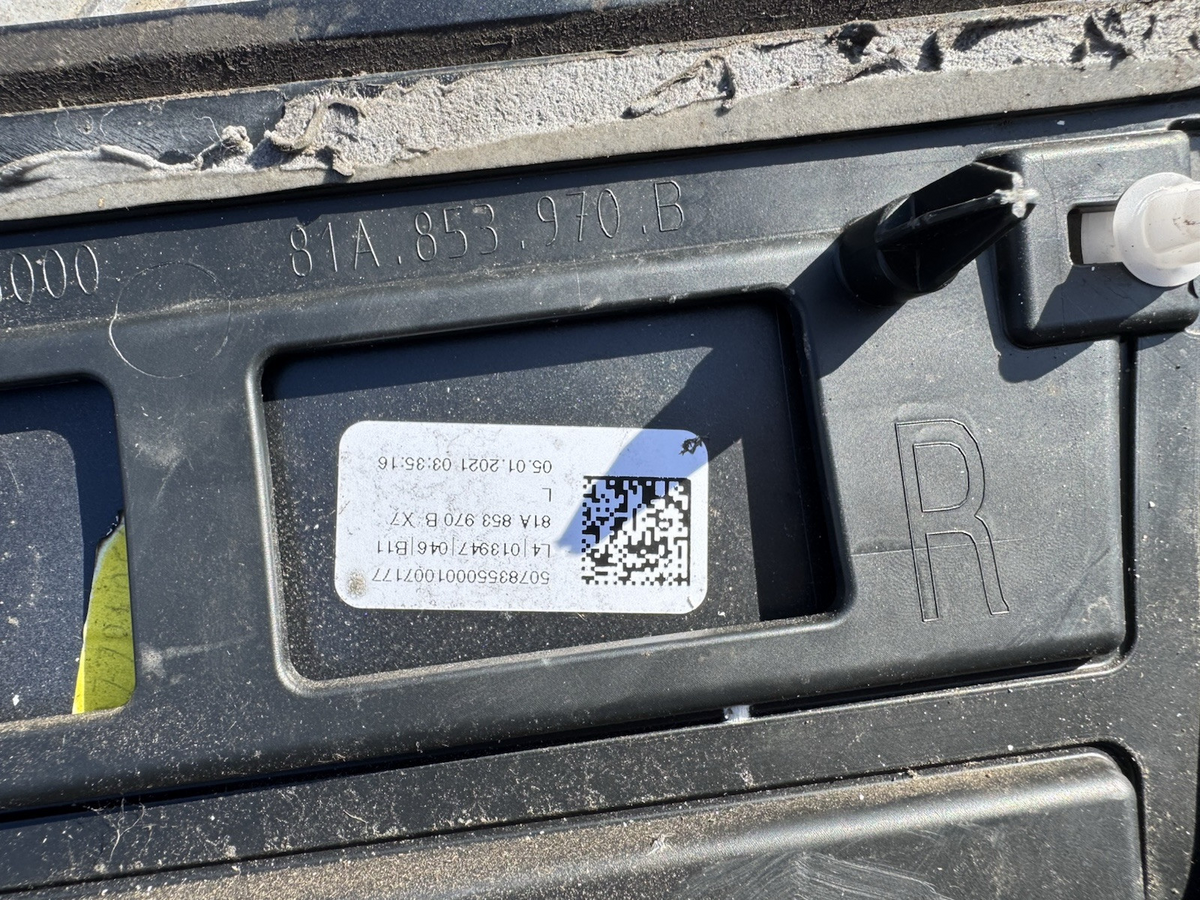 OEM AUDI S-LINE REAR RIGHT GREY LOWER DOOR MOULD 16-20 81A853970A