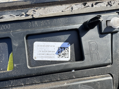 OEM AUDI S-LINE REAR RIGHT GREY LOWER DOOR MOULD 16-20 81A853970A