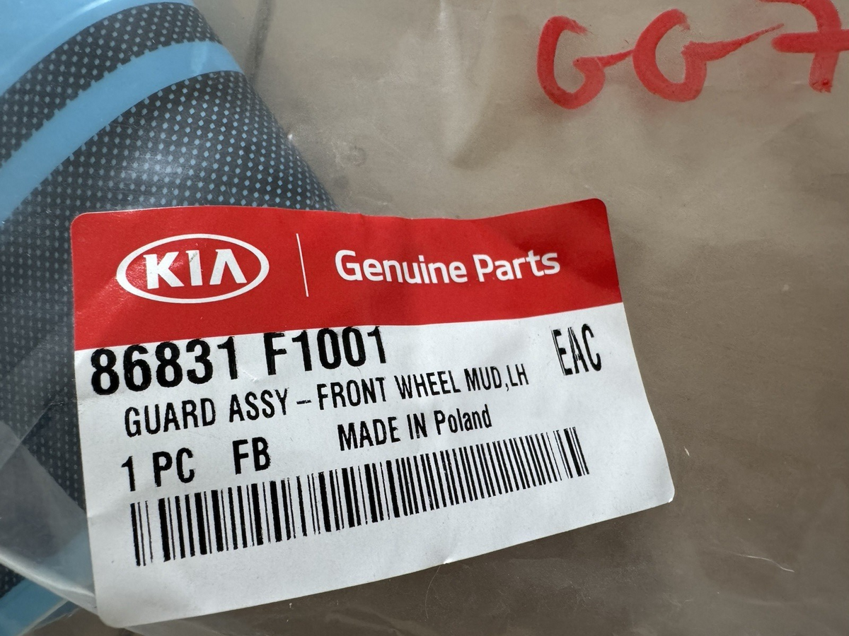 KIA SPORTAGE MK4 MUD FLAP GUARD assy FRONT LEFT PASSENGER SIDE 2018 86831-F1001