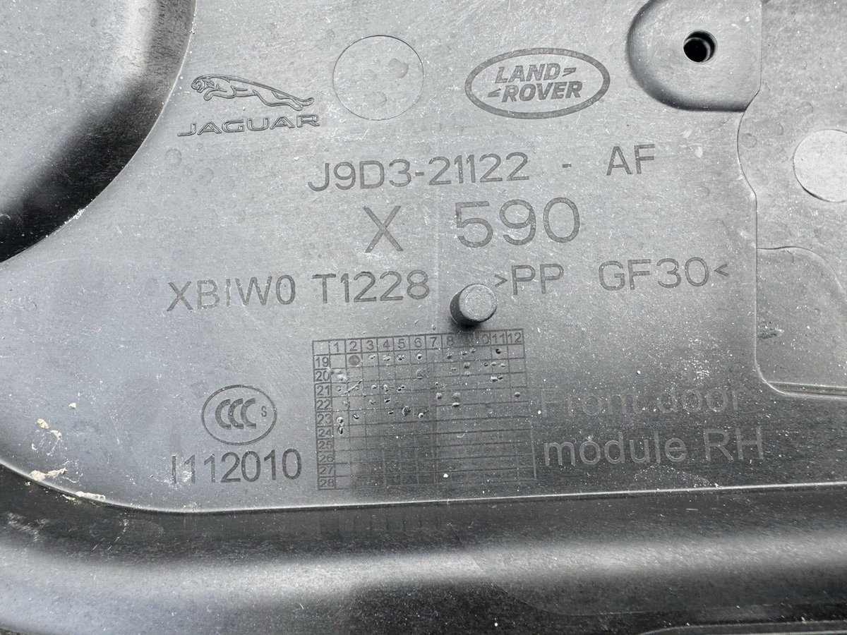 JAGUAR I-PACE X590 Front Right Door Inner Panel J9D3-21122-AF 2020 28099905