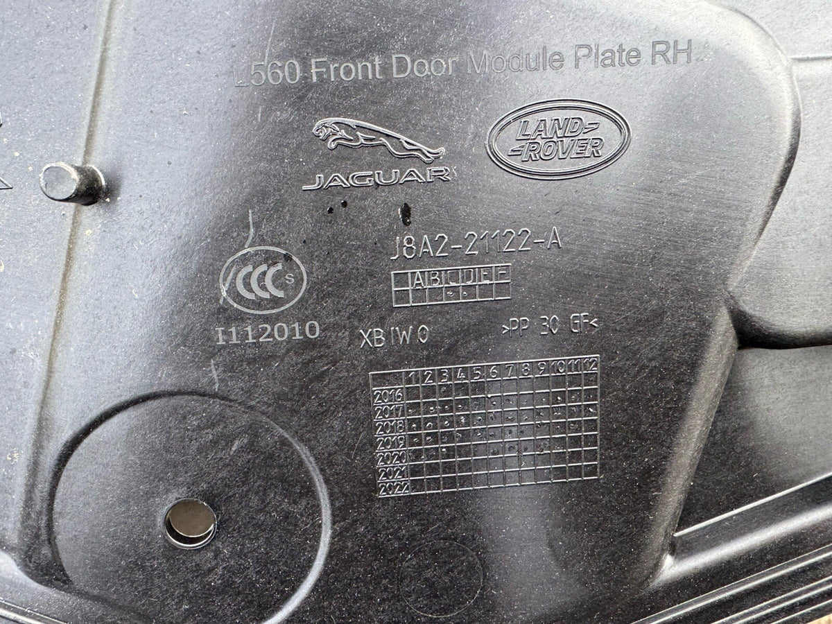 RANGE ROVER VELAR L560 2017-22 FRONT RIGHT DOOR CARRIER PANEL J8A221122A