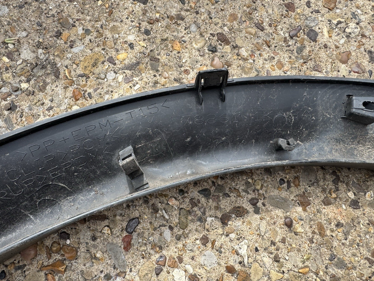 from 2010 NISSAN JUKE WHEEL ARCH TRIM LEFT REAR 788611KA6A