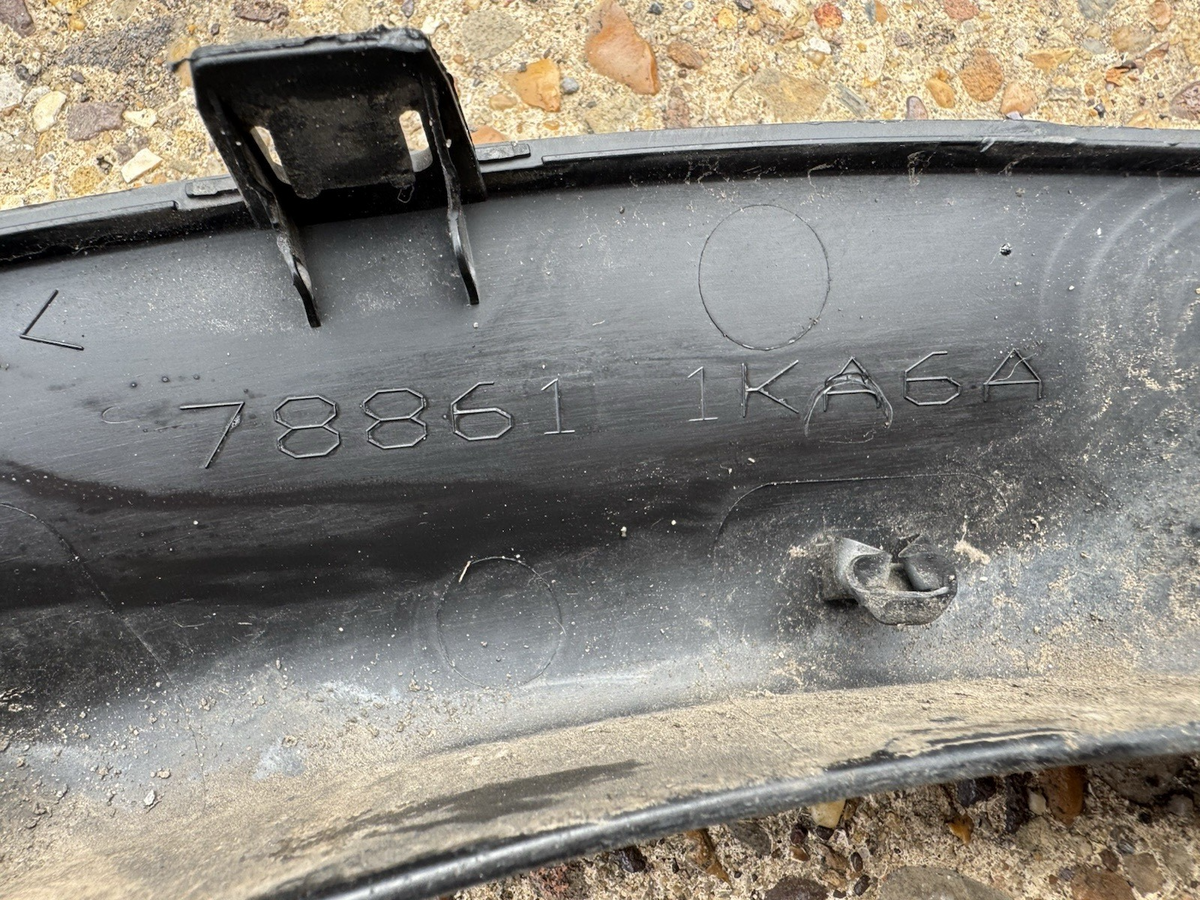 from 2010 NISSAN JUKE WHEEL ARCH TRIM LEFT REAR 788611KA6A