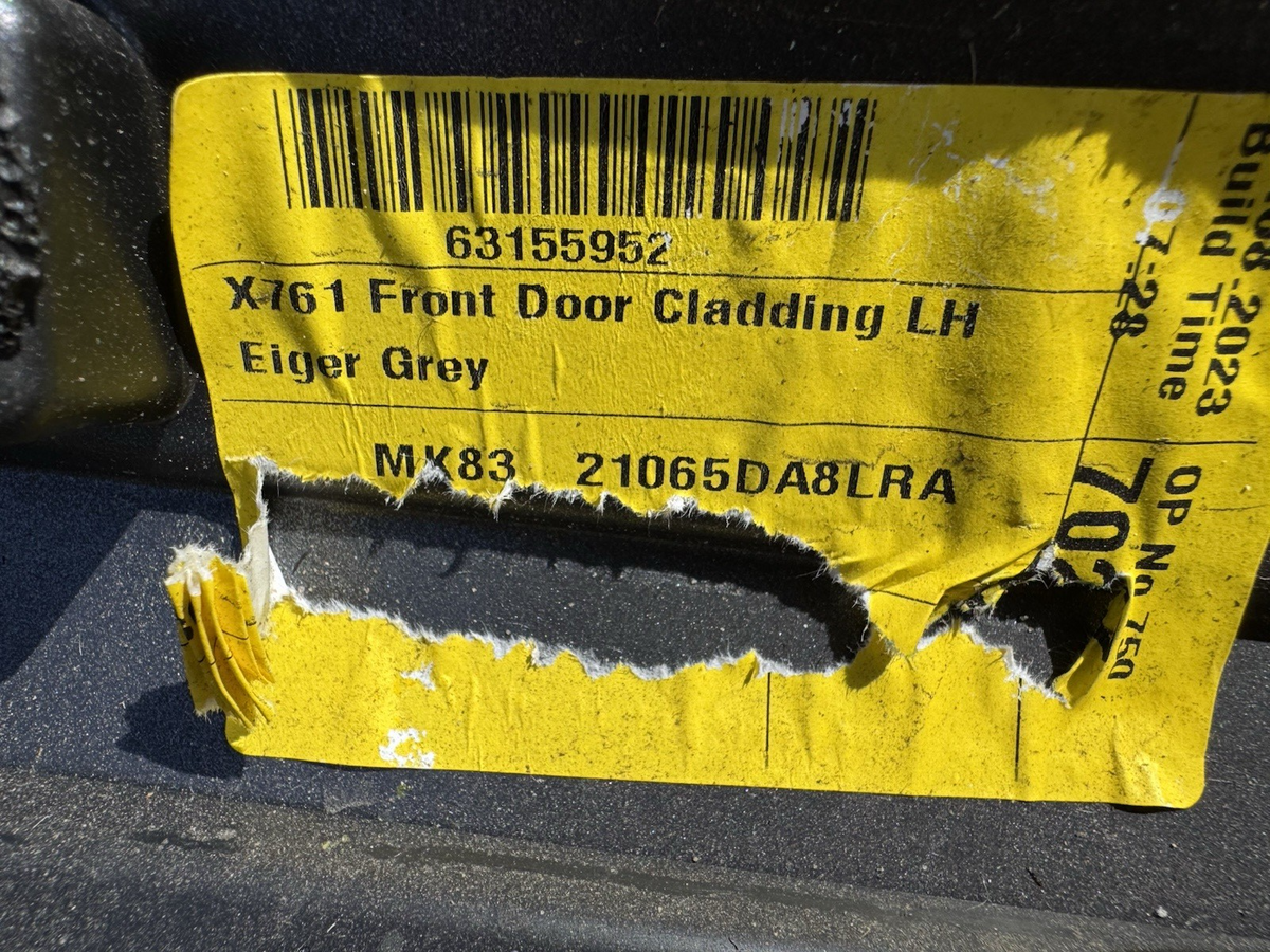 jaguar x761 front door cladding LH eiger grey 2014-23