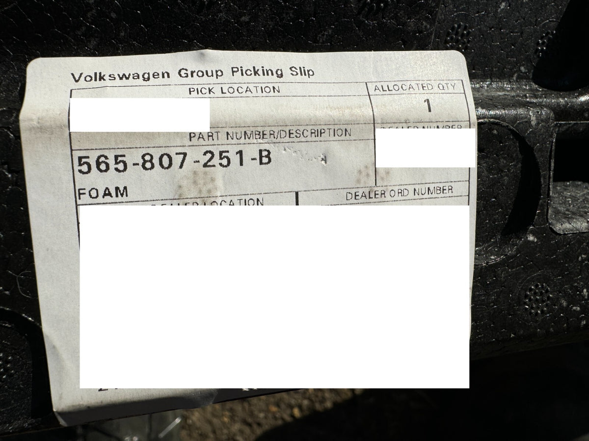 Mút xốp tăng cứng cản sau NS SKODA KODIAQ mới 565807251B