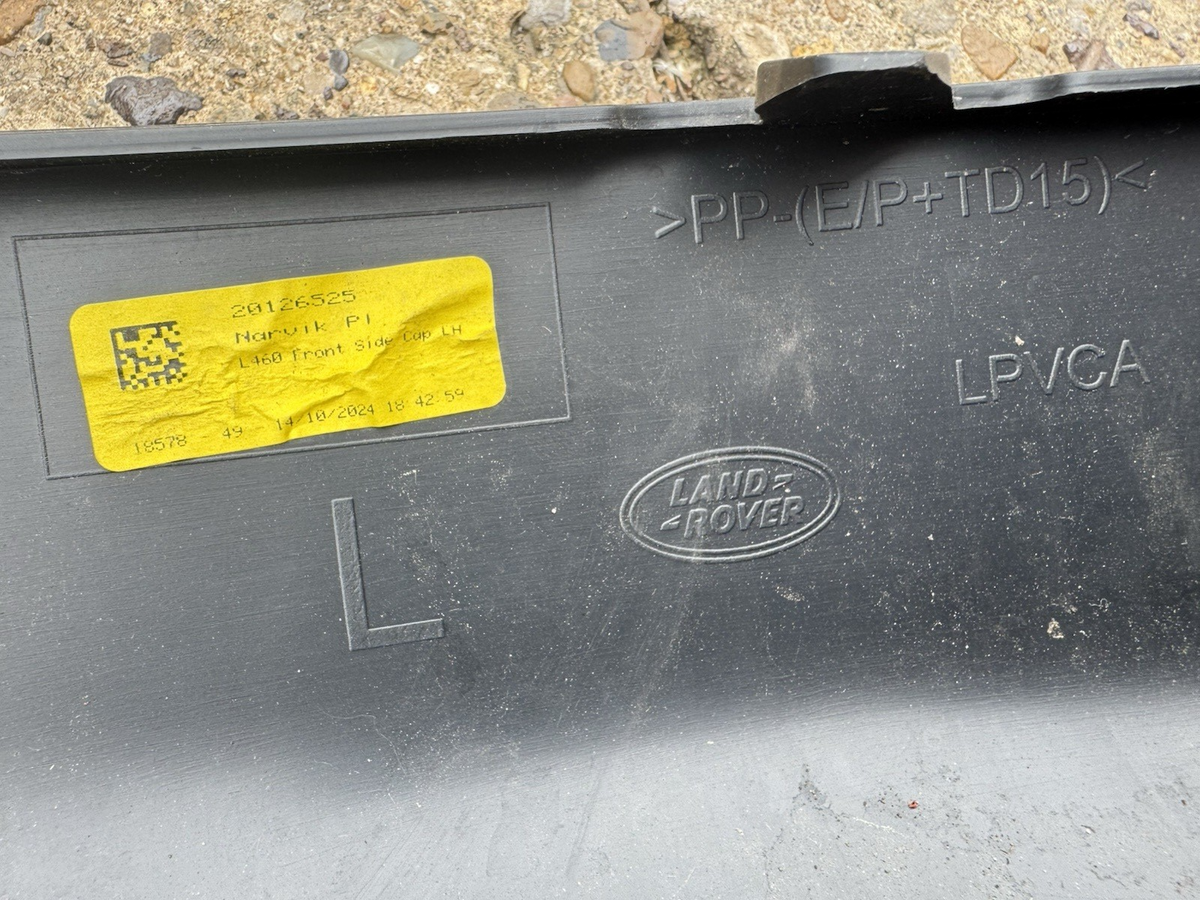Range Rover L460 Front Bumper Left Corner Trim 2022 ON M8E2-17E785-A Genuine