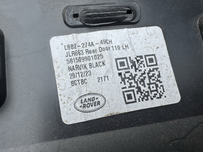 2019-2023 Land Rover defender rear left LH driver door molding OEM L8B2-274A49-A