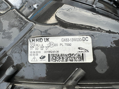 JAGUAR XE HEADLIGHT XENON R SPORT FRONT LEFT X760 2015 DAMAGED