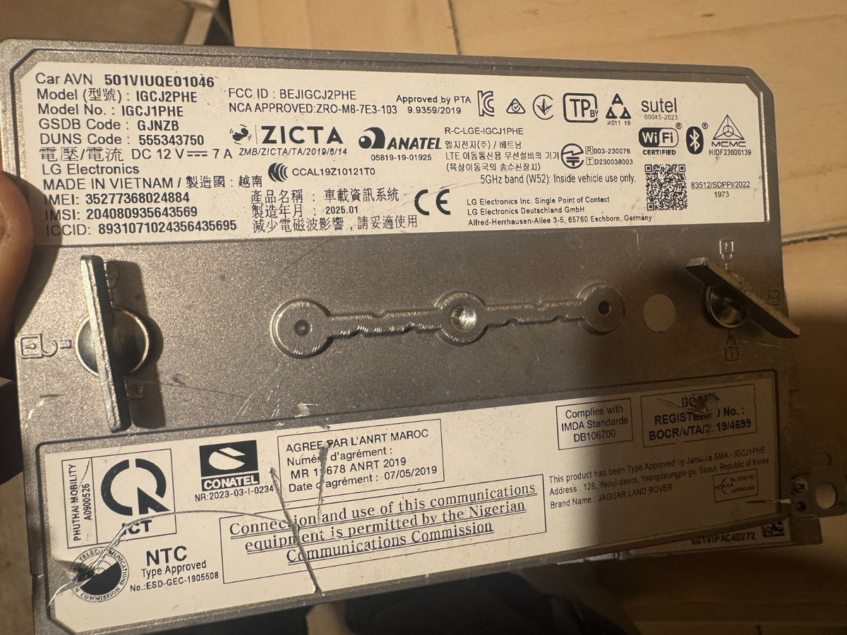 GENUINE LAND ROVER DEFENDER L663 2020-2026 INFOTAINMENT UNIT N8B2-19L300-PH