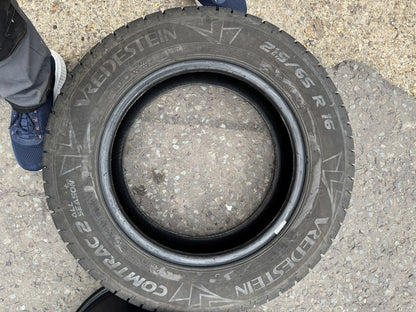215 65 16 VREDESTEIN COMTRAC 2 ALL SEASON+ C 109/107T 7.5mm NO REPAIRS 2024 X1