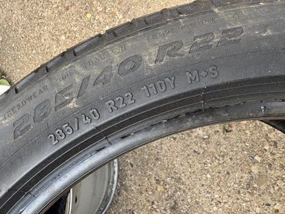 285 40 22 PIRELLI SCORPION ZERO ALL SEASON LR PNCS 110Y 5mm SIDEWALL DAMAGE X1