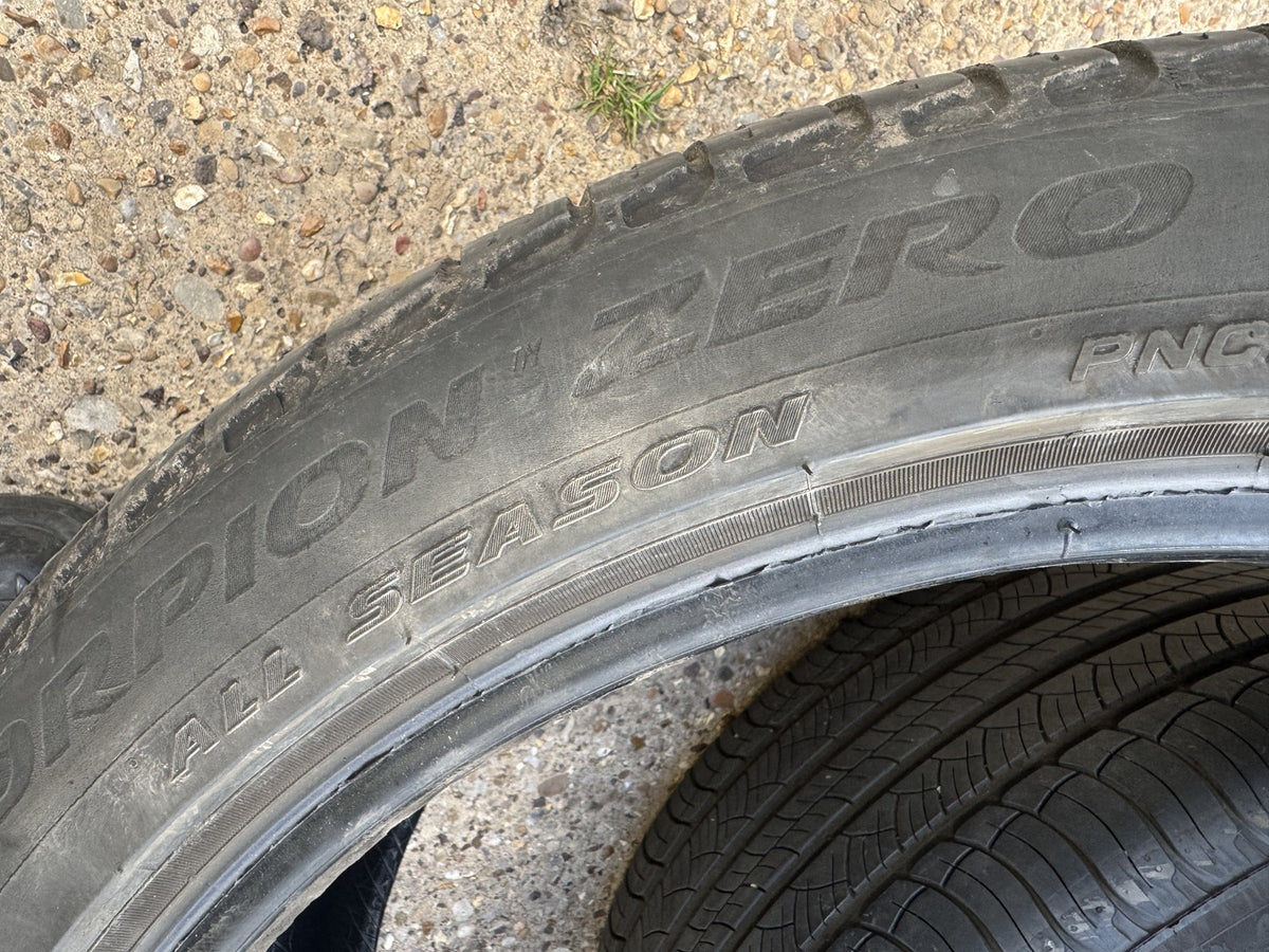 285 40 22 PIRELLI SCORPION ZERO ALL SEASON LR PNCS 110Y 5.75mm SIDEWALL MARK X1