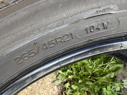 265 45 21 MICHELIN LATITUDE TOUR HP JLR 104W 6.5mm 2026 DATE NO REPAIRS X1