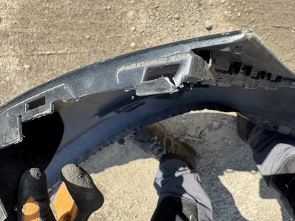 Tesla Model 3 Rear Bumper 2019-2022 PDC Gloss Black Damaged Split Dent Genuine