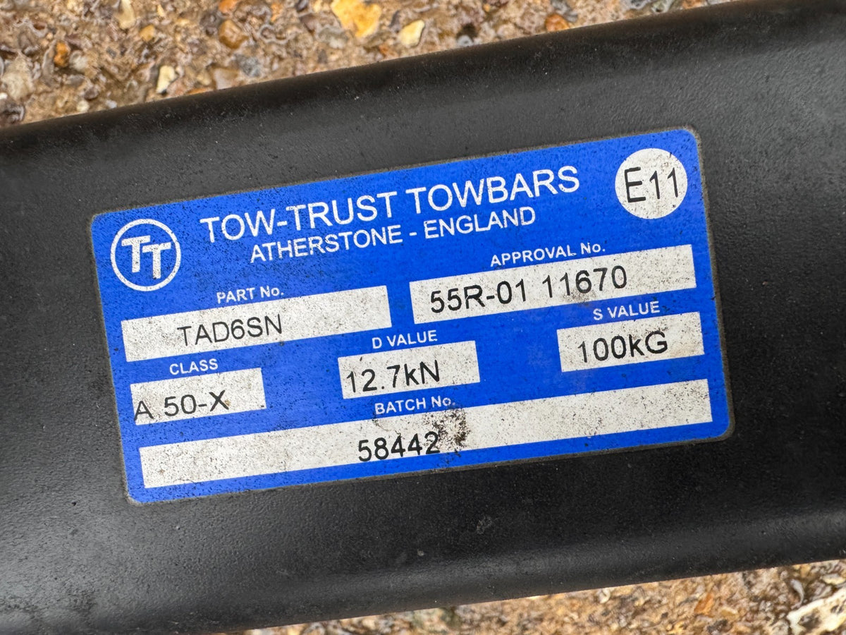 Towbar (NO HITCH) for Audi A6 Saloon (C8) May 2018on inc S-Line TT TAD6SN