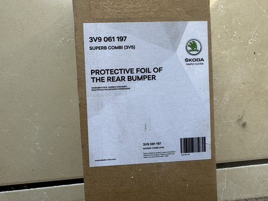 GENUINE SKODA SUPERB MK3 3V ESTATE STIKER PELINDUNG AMBANG PINTU BAGASI BELAKANG 3V5061197 BARU