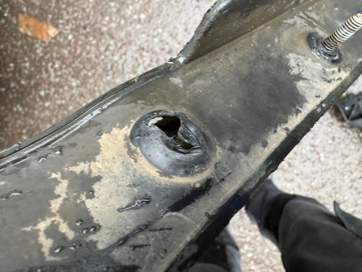 Land Rover Defender L663 Rear Right Mud Flap L8BM286A12BB Genuine damaged bolts