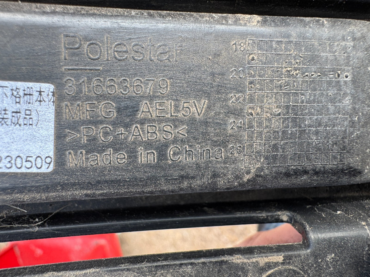 Polestar 2 Front Bumper Lower Grill 2021 - ON Genuine 31663679 slight damage