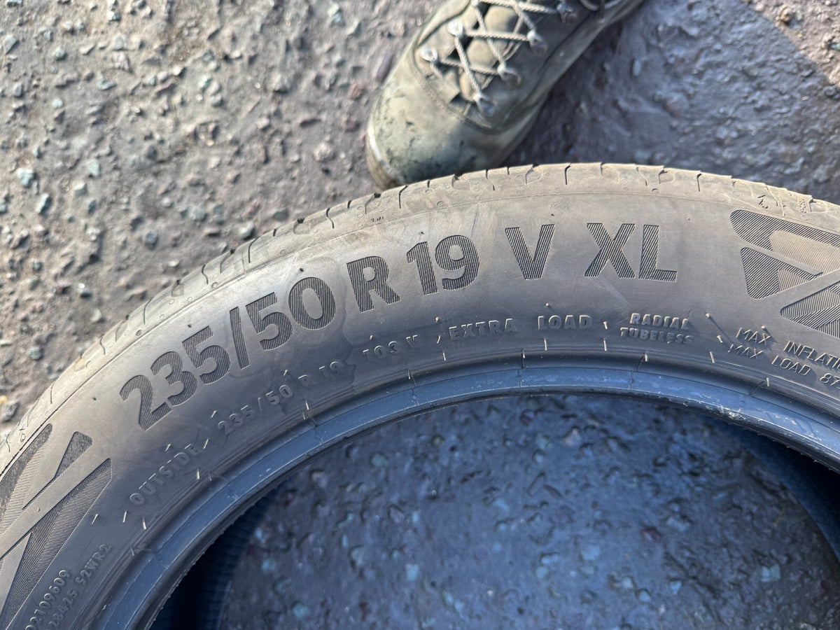 x1  235/50/19 103V XL CONTINENTAL ECOCONTACT 6 VOL  4mm 235 50 19