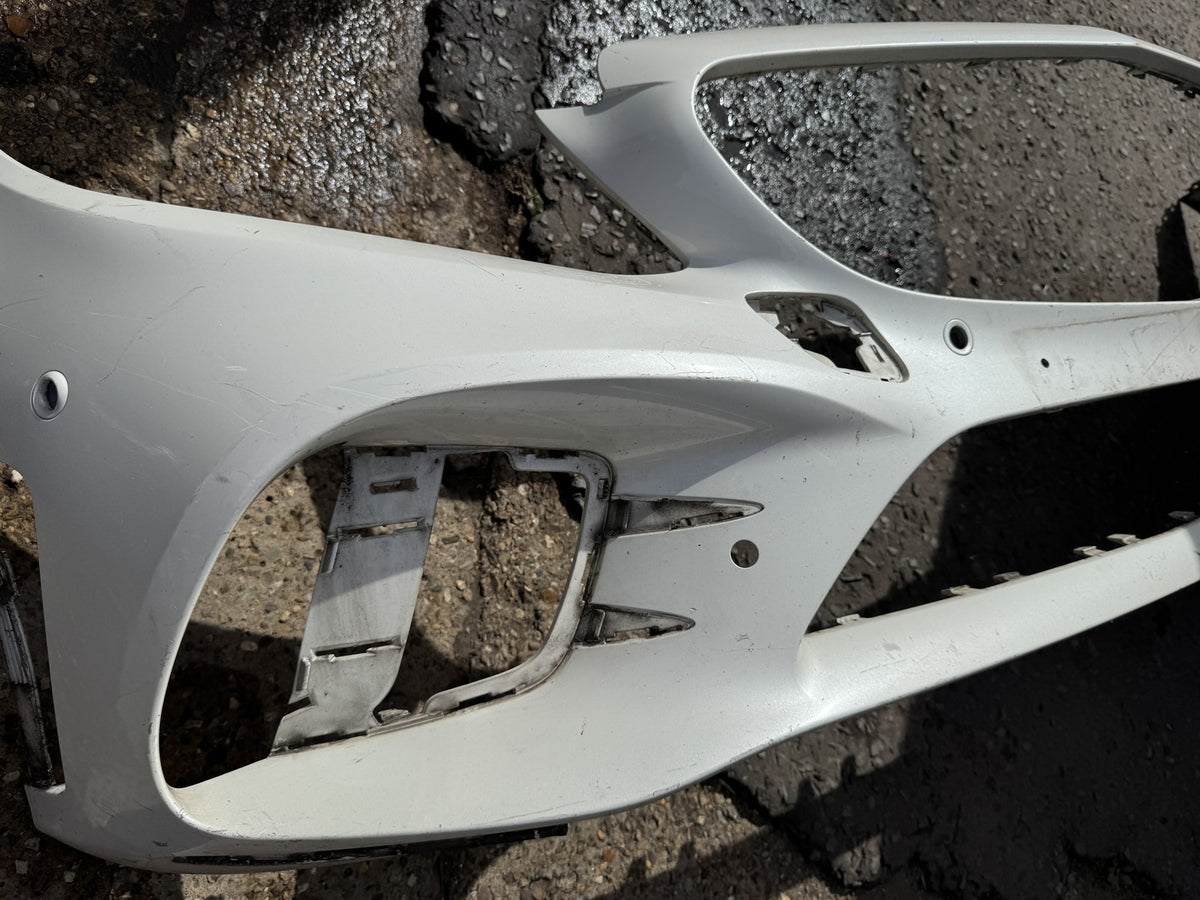 MERCEDES C CLASS W205 AMG LINE FRONT BUMPER 2014-2018 WHITE PDC PRE-FACELIFT