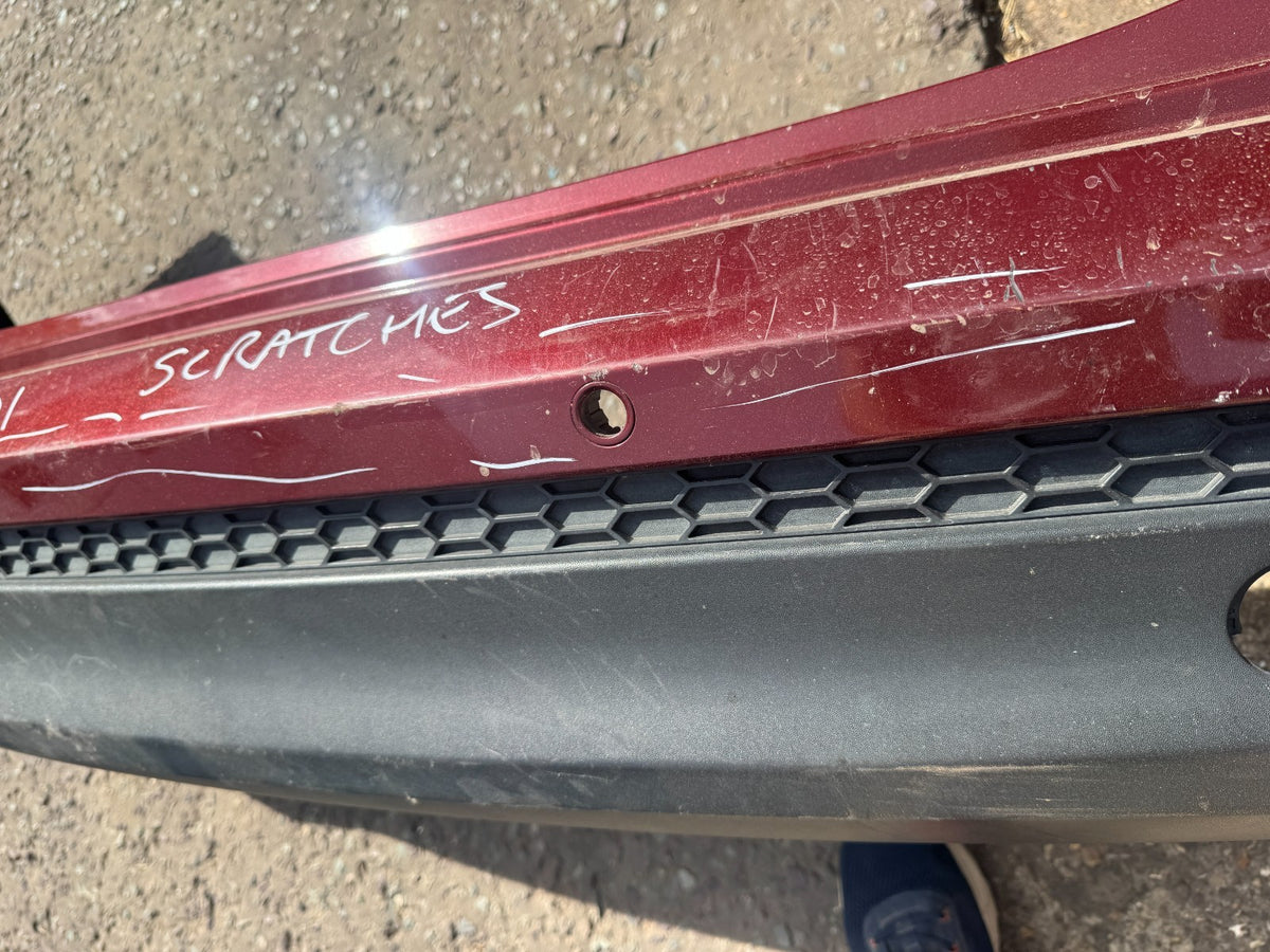 HYUNDAI TUCSON REAR BUMPER UPPER & LOWER WITH PARKING SENSORS HOLES - DAMAGED