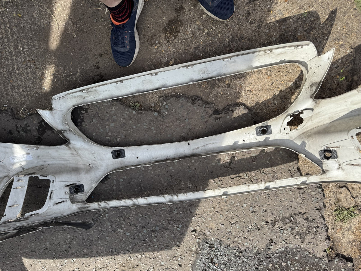 MERCEDES C CLASS W205 AMG LINE FRONT BUMPER 2014-2018 WHITE PDC PRE-FACELIFT