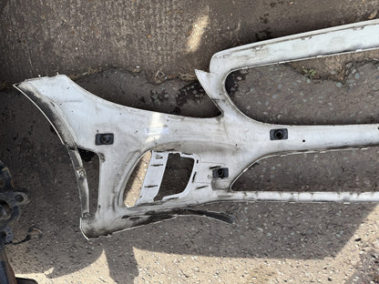 MERCEDES C CLASS W205 AMG LINE FRONT BUMPER 2014-2018 WHITE PDC PRE-FACELIFT