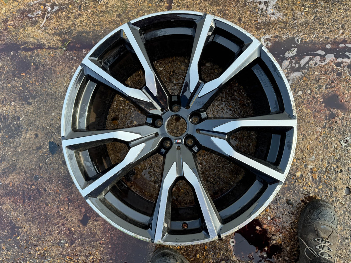 Genuine BMW X7 G07, 22 inci 9.5J velg alloy 36118074221. 755M, DEPAN, BALING