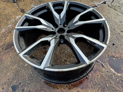 Genuine BMW X7 G07, 22 inci 9.5J velg alloy 36118074221. 755M, DEPAN, BALING