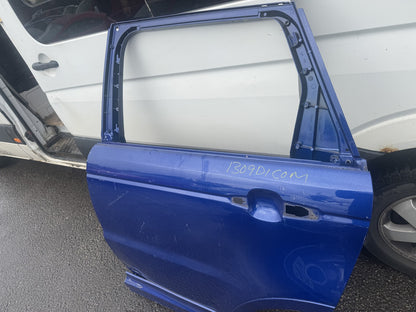 Range Rover Sport L494 2020 Rear Left Door + Lower Mouldings Blue Dented 3105261