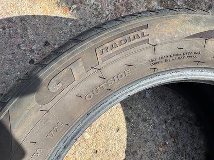 215/55/17 GT RADIAL FE2 4mm no repairs 2022 tyre 215 55 17