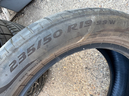 1x LATE 2024 Pirelli PZero PZ4 VOL 235 50 19 235/50/19 99W 6.5MM NO REPAIRS