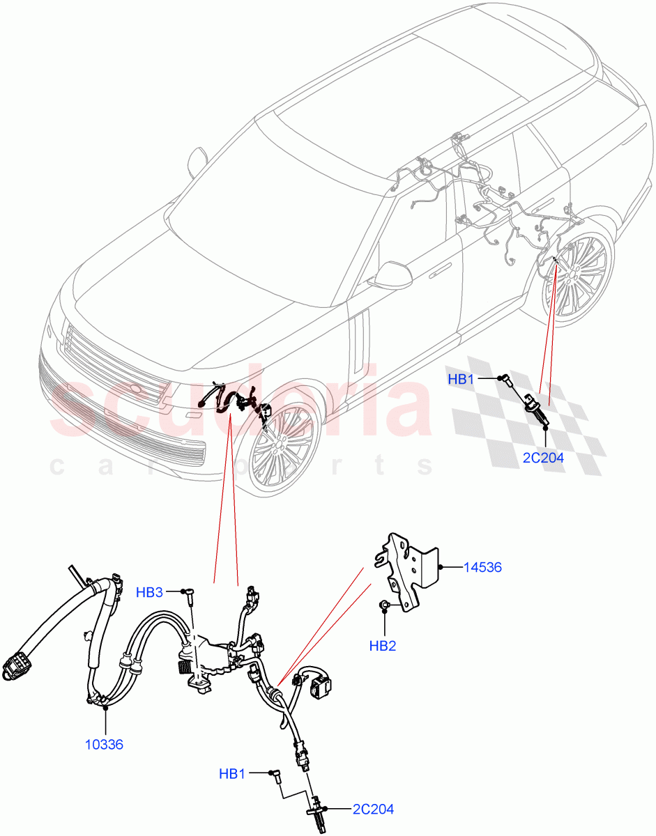 m8e2-14e511-af Land Rover Range Rover Front Corner LH ABS Speed Sensors LR159243